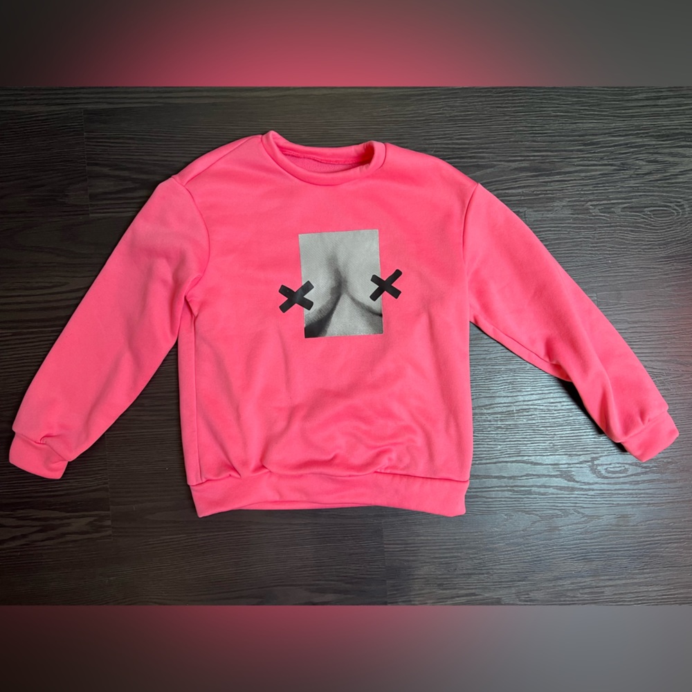 Pink crew neck